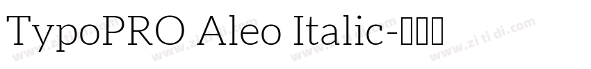 TypoPRO Aleo Italic字体转换